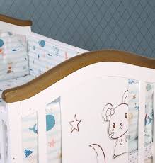 Baby Crib Bed Pinewood 12 In 1 Rocking