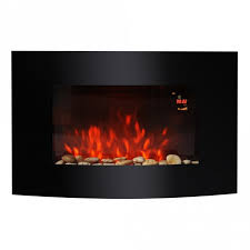 Electric Curved Wall Mounted Fireplace