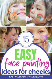 easy face painting ideas for cheeks