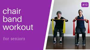 resistance band chair workout for