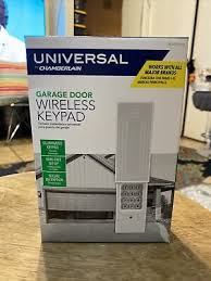 universal wireless garage door keypad