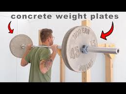 diy concrete weight plates save money