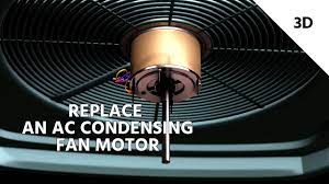 ac fan motor hot and not spinning