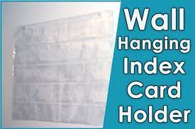 Hanging Index Card Holder Sleeve