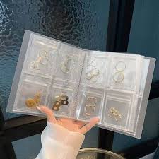 jewelry storage book with pockets