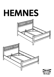 Hemnes Bed Frame Black Brown Ikeapedia