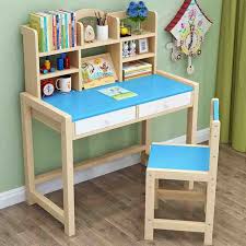 The convenient option, daffy kids study table design provides the ample storage space for housing all your essentials. Rhwhogll 31 49 Kid S Study Desk Chair Set With 2 Drawers And Bookshelf Home Office Desk With Space Saving Design For Small Spaces Rectangular Blue Walmart Com Walmart Com