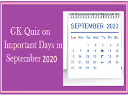 Onam is a very popular festival in kerala, india. Gk Quiz On Important Days In September 2020