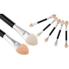 10pc double ended pro eye shadow brush