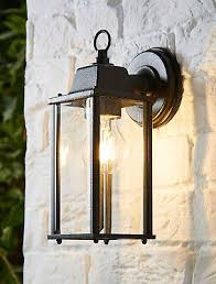 cgc black coach lantern wall light