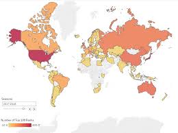 Interactive Maps Charts Top 100 World Ranked Swims 2010 2018