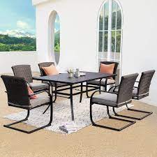 Outdoor 7 Piece Dining Table Set