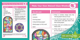 Stained Glass Window Craft Instructions