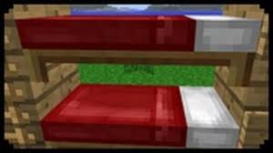 minecraft how to make a bunk bed you
