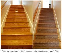 carpet runner for the oak stairs and