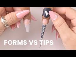 nail forms vs nail tips v beauty pure
