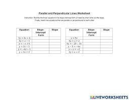 perpendicular lines worksheet worksheet