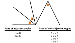 what are adjacent angles sle