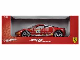 Returns must be unopened and in unused brand new condition. Ferrari 458 Challenge Red 12 1 18 Diecast Car Model Hotwheels Bct89
