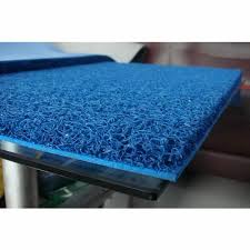 blue plastic rubber home door mat size