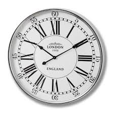 Silver London City Wall Clock