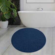 mayshine round bathroom rugs chenille