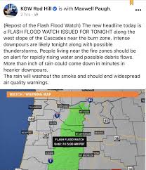Share on facebook share on twitter share on linkedin share on. Flash Flood Warning Portland