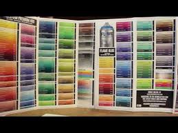 Free Color Chart For Spray Paint Youtube