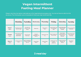 recommended vegan intermittent fasting