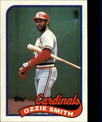 Ozzie smith baseball sports trading card lots, 1989 Topps 230 Ozzie Smith Nm Mt
