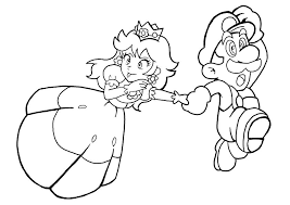 Search through 623,989 free printable. Princess Peach And Mario Running Coloring Page Free Printable Coloring Pages For Kids