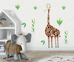 Giraffe Wall Sticker Baby Room Nursery