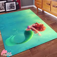 mermaid area rug cozy little mermaid