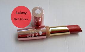 lakme 9 to 5 lipstick red chaos swatches and review