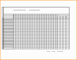 Free Printable Attendance Chart Charts For Sunday School