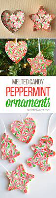 Next, you could also make use of candy canes to make some faux wooden decorations such as a north pole at one corner of your home and stuff like that. Melted Peppermint Candy Ornaments Christmas Candy Ornaments