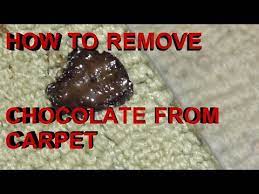 best way to remove chocolate ice cream
