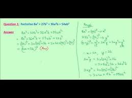 Math Tutoring Factorisation