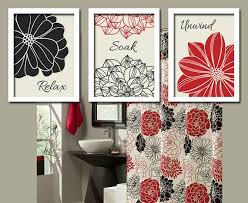 Red and black bathroom decor is one of the most elegant styles of bathroom decoration ideas. Pin By Christy Lumpkin On Decorating Bathroom Red Red Bathroom Decor Black Bathroom Decor