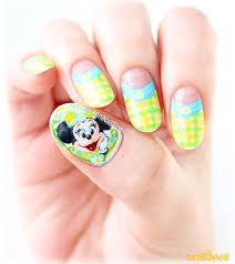 spring minnie mouse nail art nailbees