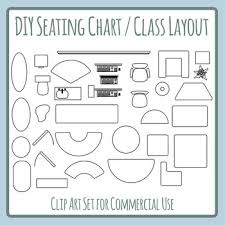 Lineart Seating Charts Classroom Layout Planning Diy Build Your Own Clip Art