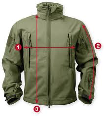 Rothco Spec Ops Tactical Soft Shell Jacket Size Chart