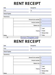 Receipt Template For Monthly Rent