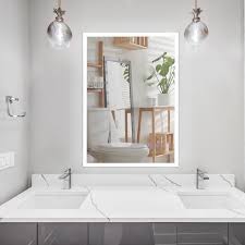 kleankin 28 x 20 led bathroom mirror