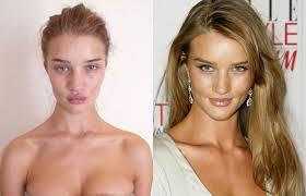 do supermodels look average without