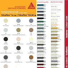 Charte Des Couleurs Calfeutrages Arcan Aluminium