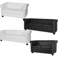 2 3 seater chesterfield sofa couch set