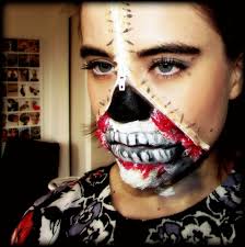 zipper face inspired make up tutorial