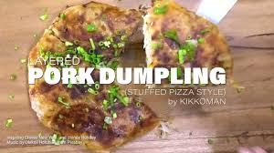 pork dumplings sutff pizza style