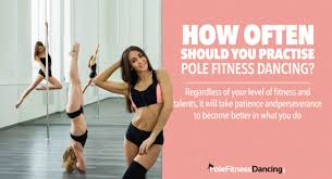practice pole fitness dancing